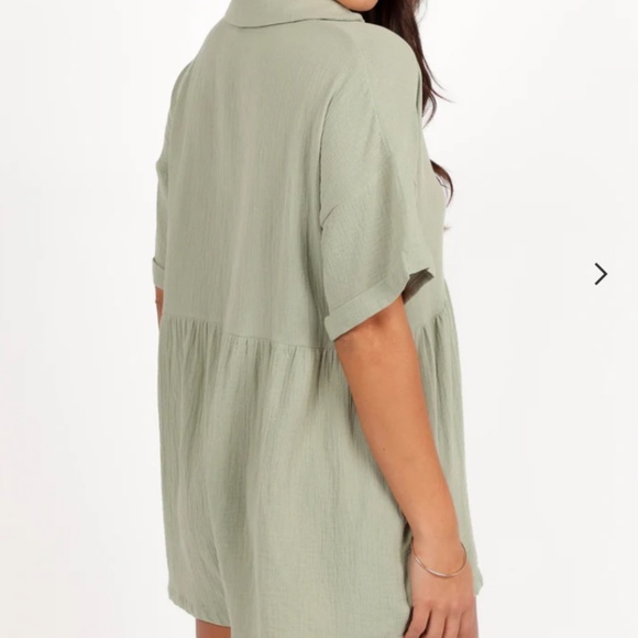 PLAYSUIT - SAGE GREEN - Picture 2 of 2